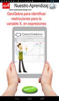 GeoGebra restricción de X expresion fraccionaria Poster