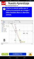 2 Schermata GeoGebra para solución de sist