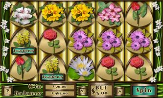 Flower Slots Machine Free ポスター