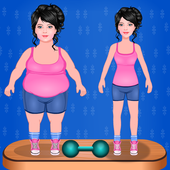 Fat To Slim Fitness Girl Game simgesi