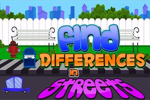 Find Differences in Streets Poster