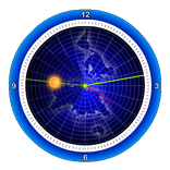 Flat Earth Analog Clock