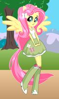 Dress up Fluttershy Affiche