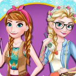 Modern Sisters Elsa and Anna