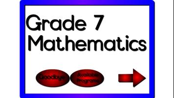 GOBE Grade 7 Mathematics poster