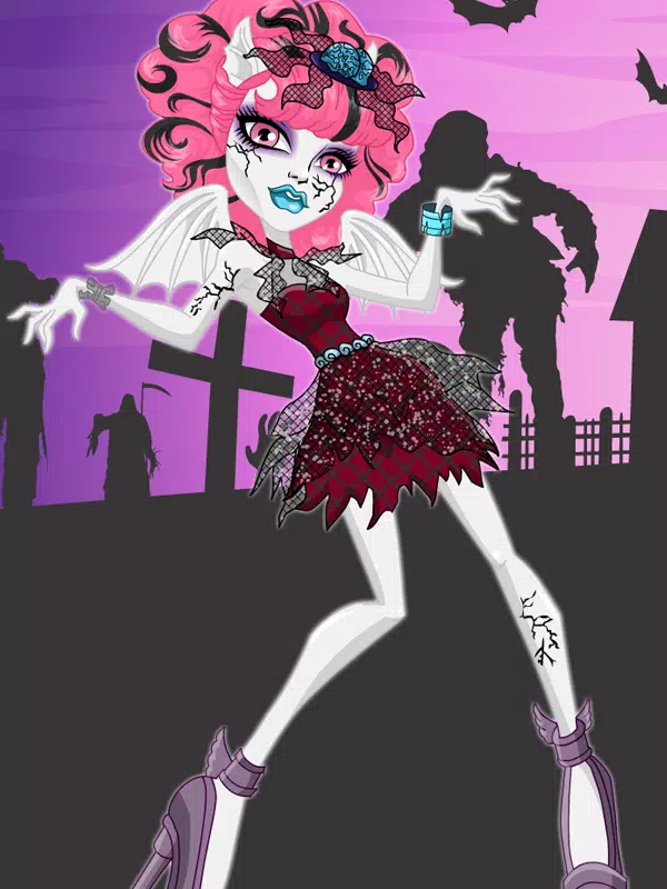 Monster High - Vestir Ghoulia para Estudar - jogos online de menina