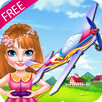 Girl Clean Up Plane Toy APK