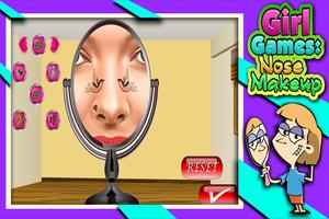 Girl Games : Nose Makeup اسکرین شاٹ 1