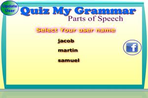 Grammar Parts of Speech free Affiche