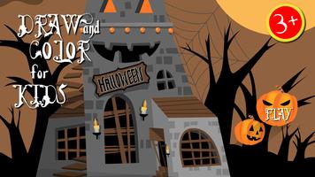 Halloween paint draw for kids Affiche