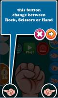 Hand Game - Rock Scissors Hand plakat