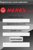 Registracija vozila Henex اسکرین شاٹ 1