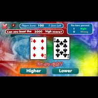 The Higher or Lower Card Game plakat