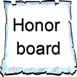 Honor board
