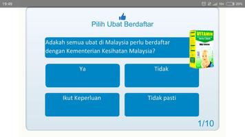 Kuiz Pilih Ubat Berdaftar Ekran Görüntüsü 1