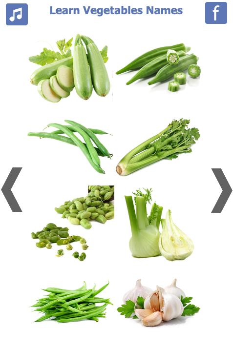 Learning vegetables