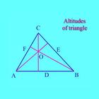 Live Geometry triangle heights आइकन