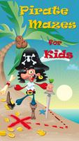 Laberintos pirata para niños Poster