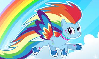 My Rainbow Dash Dress Up Affiche