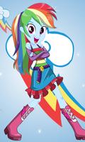 Dress Up Rainbow Dash Poster