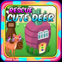 Top Escape Games - Rescue Cute Deer Game imagem de tela 2