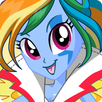Rainbow Rocks Dash Fluttershy Rarity Pinkie Pie APK