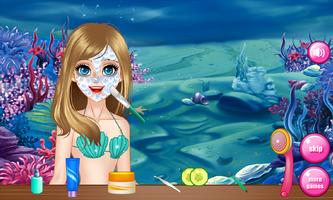 Mermaid spa games for girls Affiche