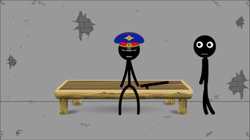 الهروب من السجن Stickman تصوير الشاشة 1