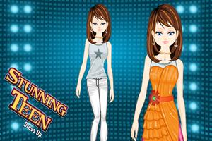 Stunning Teen Girl Dress up ポスター