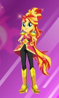 Sunset Shimmer dress up-poster