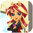 Dress up Sunset Shimmer biểu tượng