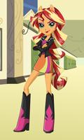 Dress up Sunset Shimmer Cartaz