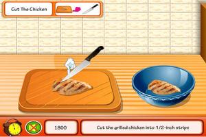 Sałatka kurczaka gotowanie gry screenshot 2