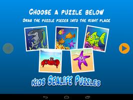 Kids Sea Life Puzzle پوسٹر