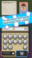 Poster Cashier of Grocery Shop