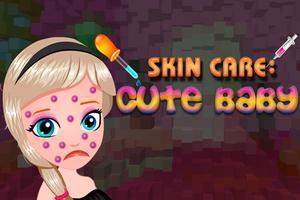 Skin Care : Cute Baby Affiche