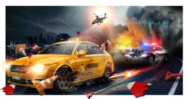 Police Chase -Death Race Speed Car Shooting Racing Plakat