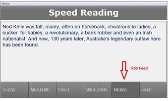 Speed Reading Application Affiche