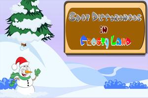 Spot Difference in Frosty Land Plakat