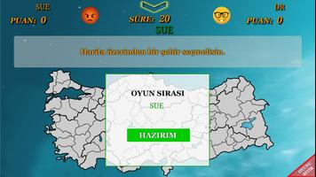 Türkiye Haritası Oyunu ảnh chụp màn hình 1