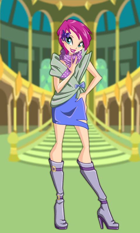 sachin and babi light blue dress Tecna Winx Outfit