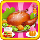 Cooking Turkey Thanksgiving icône