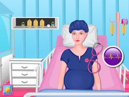 Baby-Geburt Mädchen Spiele Plakat