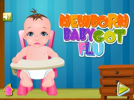 Bébés jeux grippe médecin Affiche