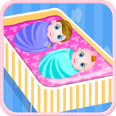 Newborn twins girls games آئیکن