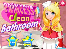 Princess Clean Bathroom Affiche