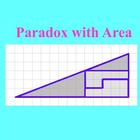 Paradox with area of triangle icon