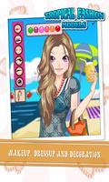 Tropical Fashion Models Games پوسٹر