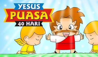 Komik Alkitab YESUS Puasa 40Hr постер
