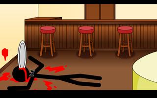 Stickman Murder in Caffe capture d'écran 2